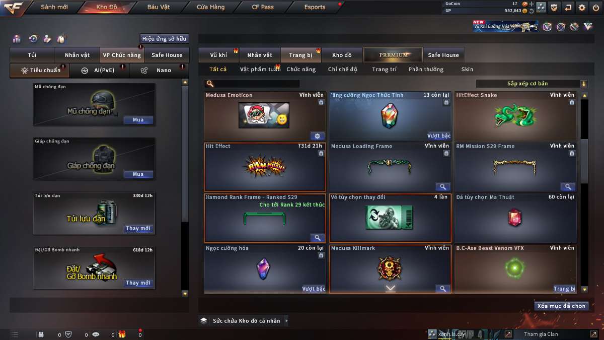 shop acc cf uy tin gia re